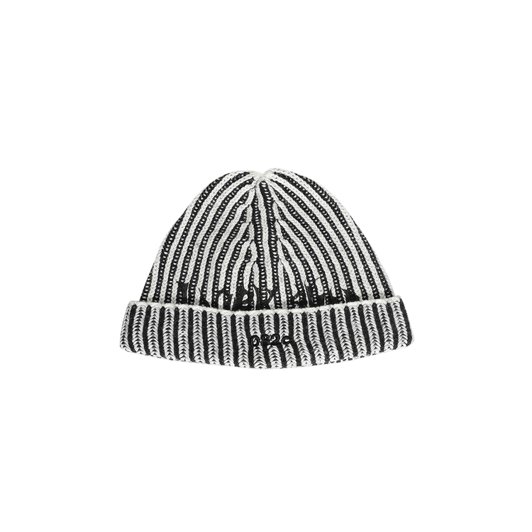 032C Crusader Rib Beanie 'Black/White'