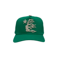 Hellstar OG Logo Rhinestones Snapback Hat 'Green'