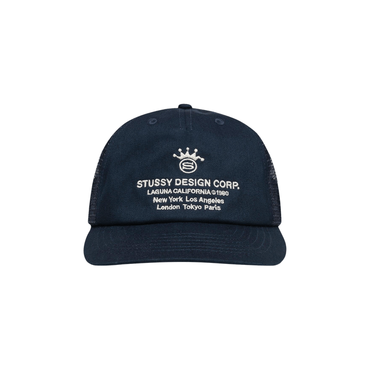 Stussy Low Profile Design Corp Trucker Snapback 'Navy'