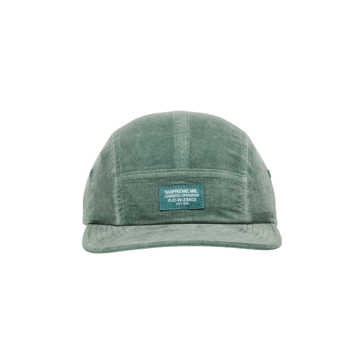Supreme Corduroy Pocket Camp Cap 'Work Teal'