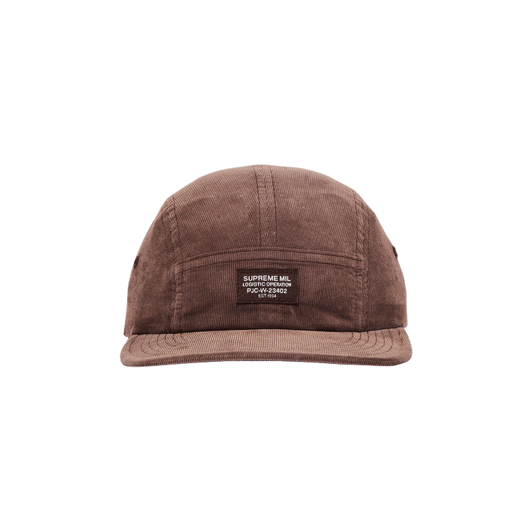 Supreme Corduroy Pocket Camp Cap 'Brown'