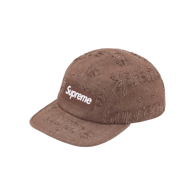 Supreme Lasered Denim Cap 'Brown'