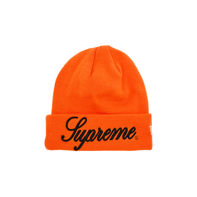 Supreme New Era Script Beanie 'Orange'