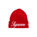 Supreme New Era Script Beanie 'Red'