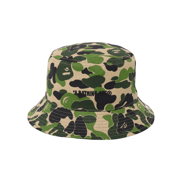 BAPE ABC Camo Logo Bucket Hat 'Green'