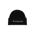 Givenchy Ribbed Embroidered Logo Beanie 'Black/White'