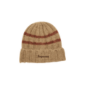 Supreme Brushed Stripe Beanie 'Camel'
