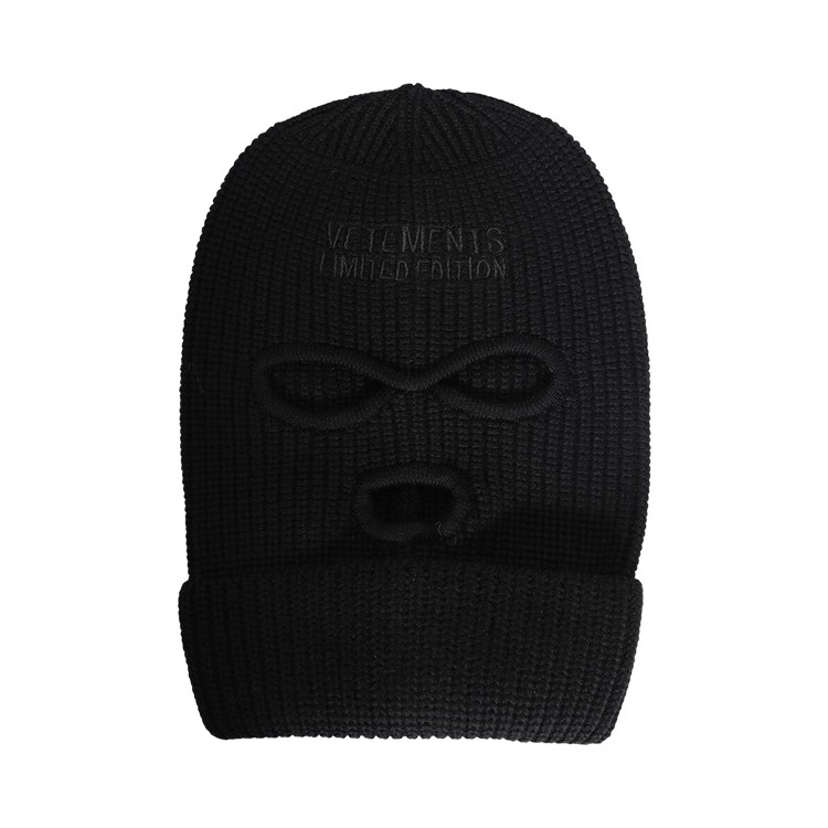 Vetements Logo Balaclava 'Black'
