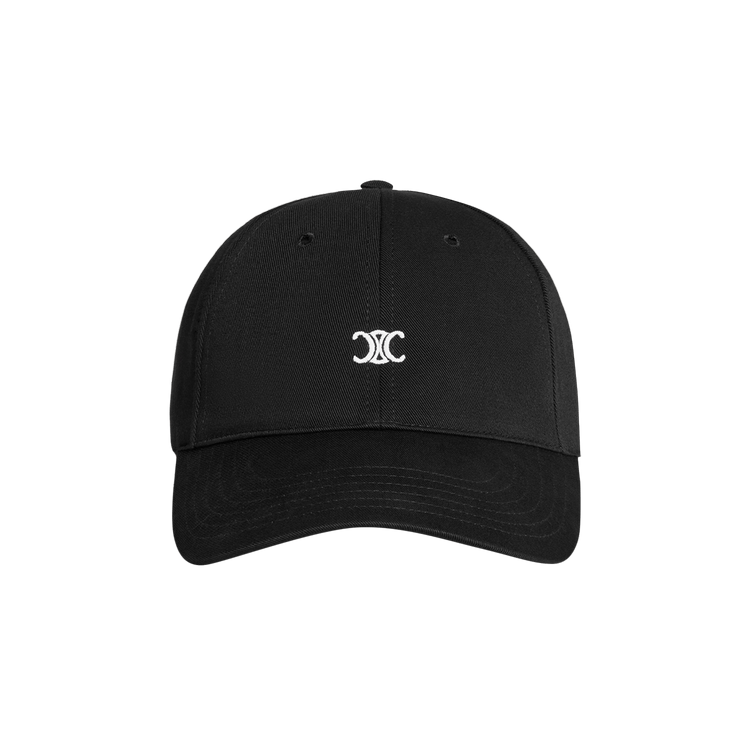 CELINE Triomphe Baseball Cap 'Black/Off White'