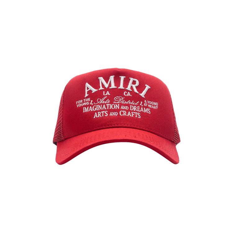 Amiri Arts District Trucker Hat 'Red'