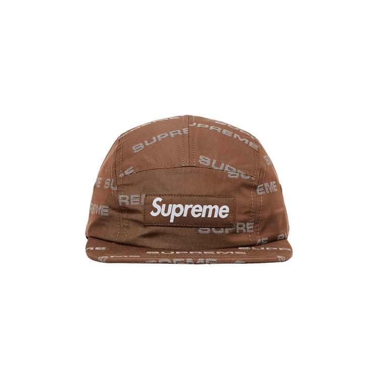 Supreme Reflective Jacquard Camp Cap 'Brown'