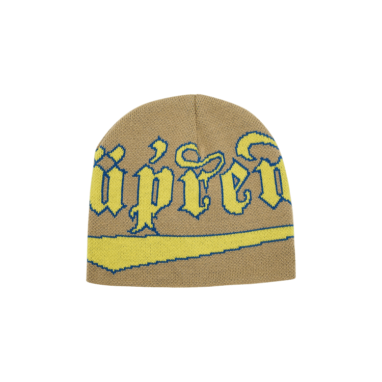 Supreme New Era Accent Beanie 'Khaki'