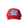 Market 90 Degrees Trucker Hat 'Flame Scarlet'