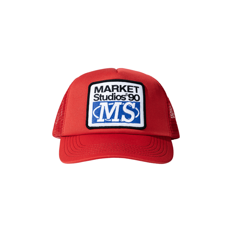 Market 90 Degrees Trucker Hat 'Flame Scarlet'