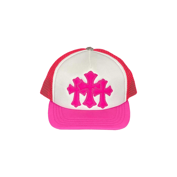 Chrome Hearts Cemetery Trucker Hat 'Neon Pink'