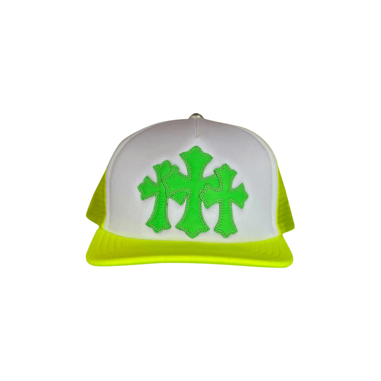 Chrome Hearts Cemetery Trucker Hat 'Neon Yellow'