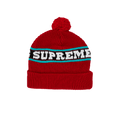 Supreme Big Stripe Beanie 'Red'
