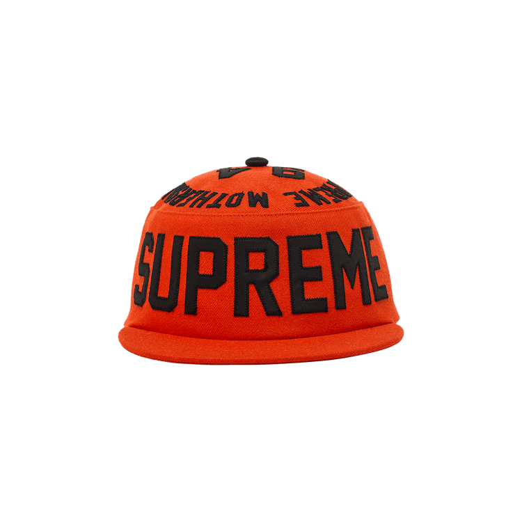Supreme Alpha Omega Pillbox Hat 'Orange'