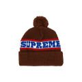 Supreme Big Stripe Beanie 'Brown'