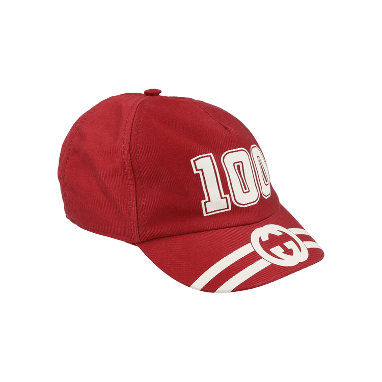 Gucci Kids 100 Special Series Baseball Hat 'Bright Red'