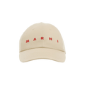 Marni Logo Baseball Hat 'Ivory'