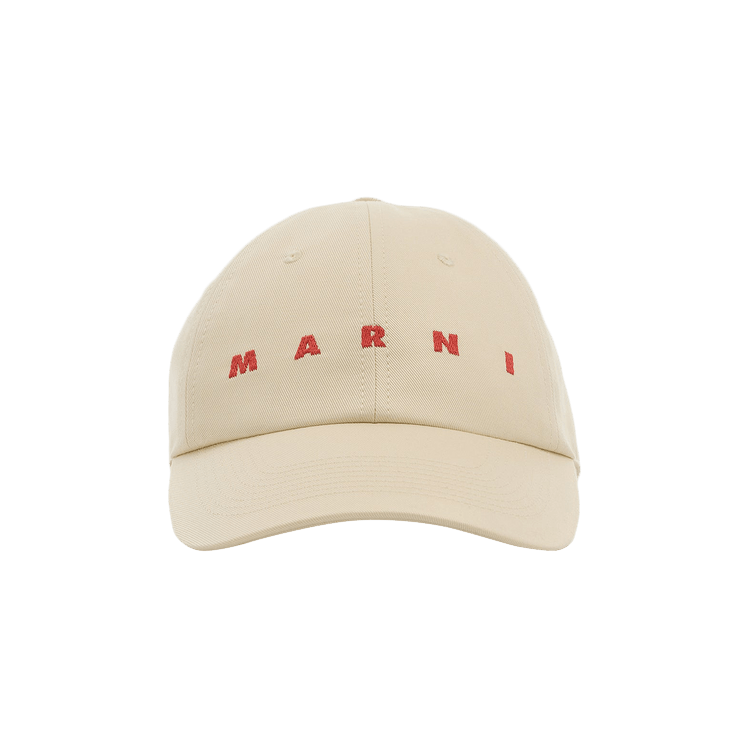 Marni Logo Baseball Hat 'Ivory'