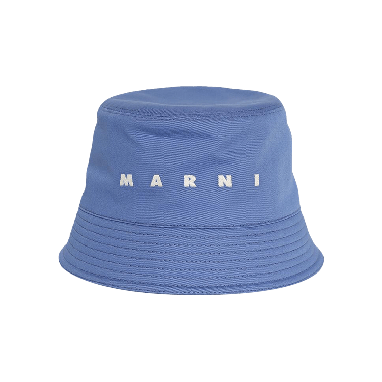 Marni Logo Bucket Hat II 'Blue/Lilac'