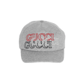 Gucci Baseball Hat 'Melange Grey/Red/White'
