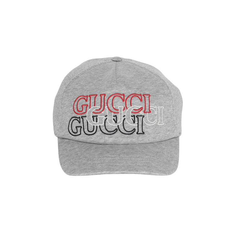 Gucci Baseball Hat 'Melange Grey/Red/White'