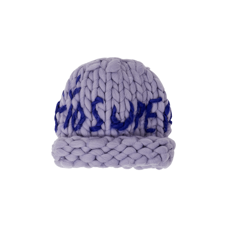 KidSuper Chunky Knit Beanie 'Lavender'