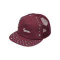 Supreme x b.b. Simon Studded Canvas 6-Panel 'Burgundy'