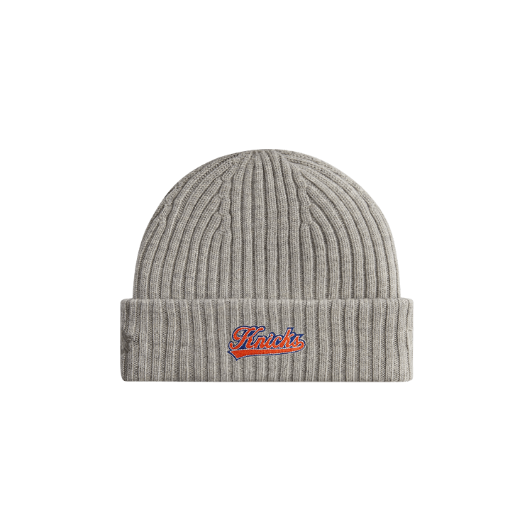 Kith For The New York Knicks Court Vision Beanie 'Light Heather Grey'