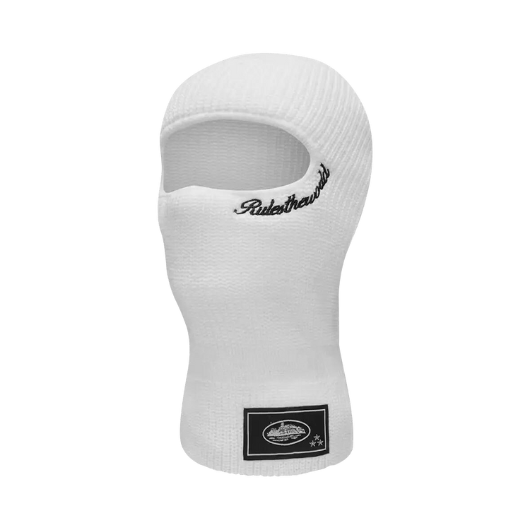 Corteiz Knit Balaclava 'White/Black'