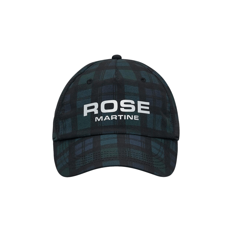 Martine Rose Nylon Cap 'Black/Tartan'