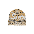 Supreme Bandana Big Logo Beanie 'Tan'
