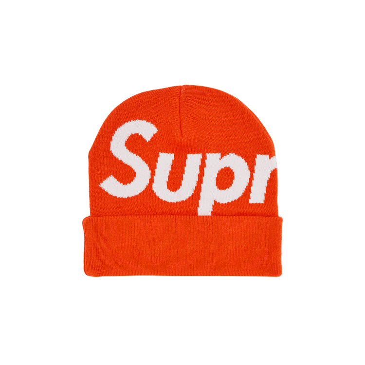 Supreme Big Logo Beanie 'Orange'