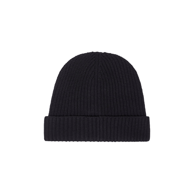 CELINE Triomphe Logo Flocked Beanie 'Black'