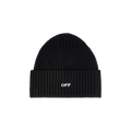 Off-White Off Stamp Loose Knit Beanie 'Black/White'