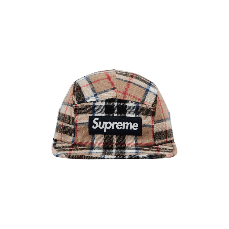 Supreme Lochcarron Camp Cap 'Tan Plaid'