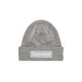 Supreme x New Era Box Logo Beanie 'Heather Grey'
