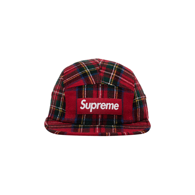 Supreme Lochcarron Camp Cap 'Red Plaid'