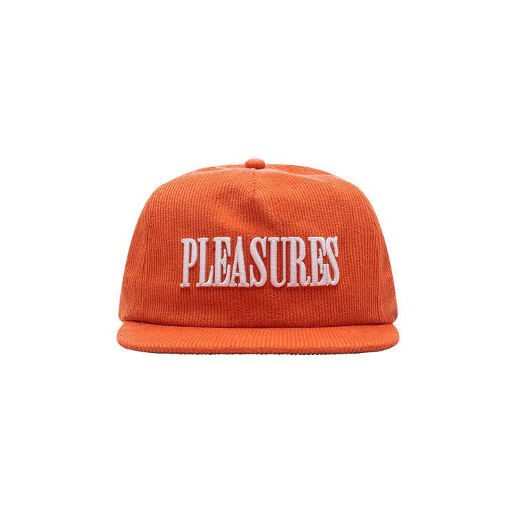 Pleasures Onyx Corduroy Snapback 'Safety Orange'
