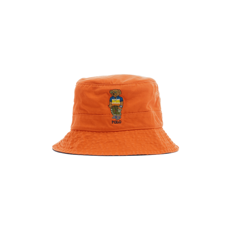 Polo Ralph Lauren Novelty Chino Bear Loft Bucket Hat 'Sailing Orange'