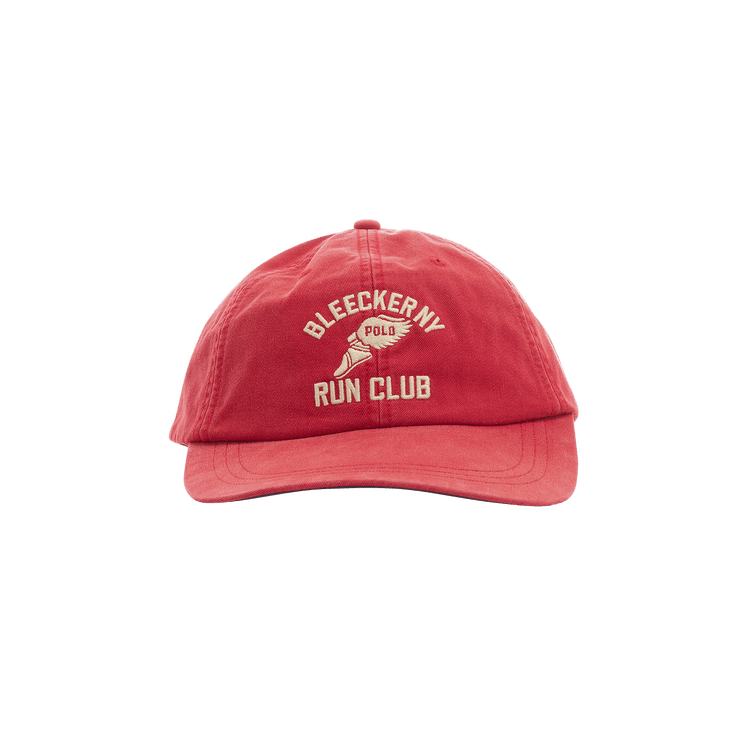 Polo Ralph Lauren Enzyme Stone Wash Long Bill Sport Cap 'Red'