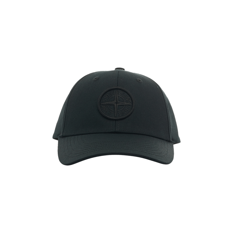 Stone Island 6 Panel Embroidery Compass Logo Cap 'Black'