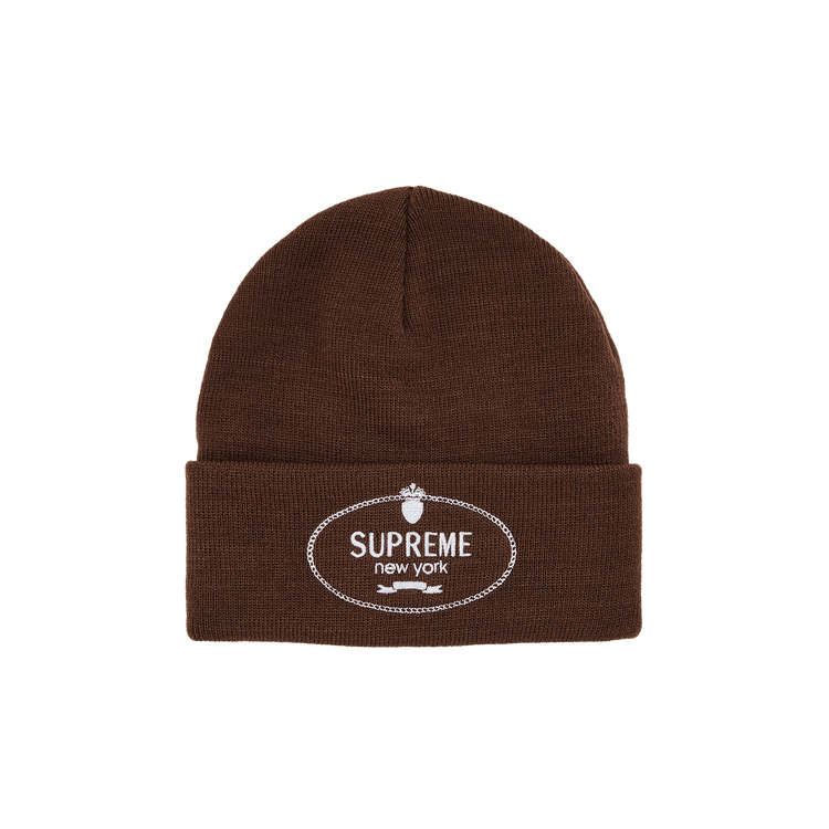 Supreme Crest Beanie 'Brown'