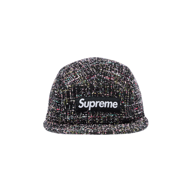 Supreme Denim Bouclé Camp Cap 'Black'