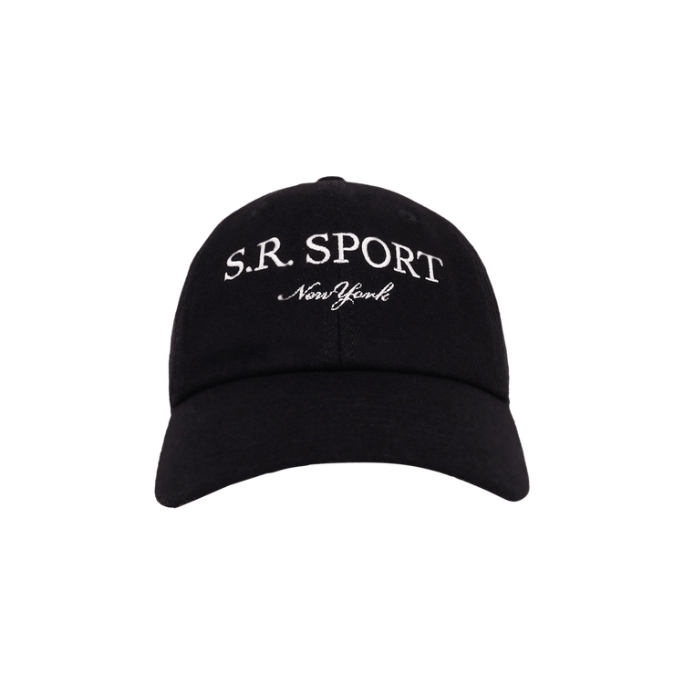 Sporty & Rich S.R. Sport Wool Hat 'Faded Black'