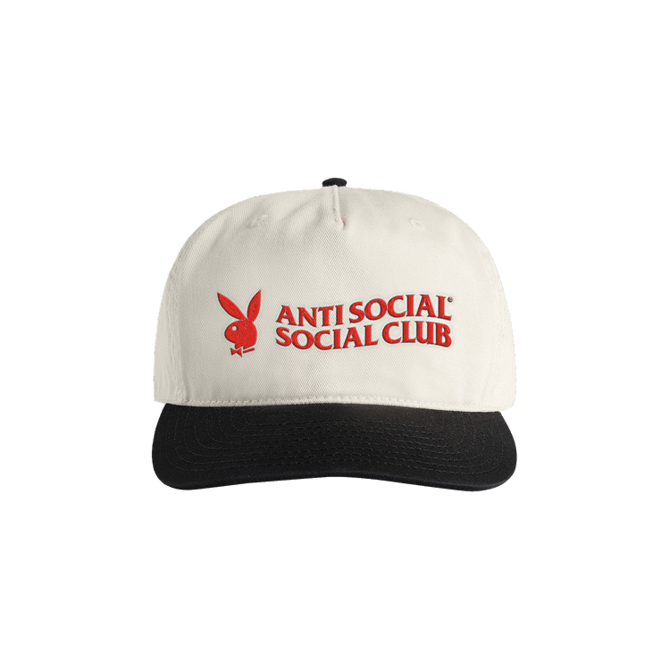 Anti Social Social Club x Playboy Of The Year Snapback 'White/Black'