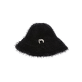 Marine Serre Wild Puffy Knit Bucket Hat 'Black'